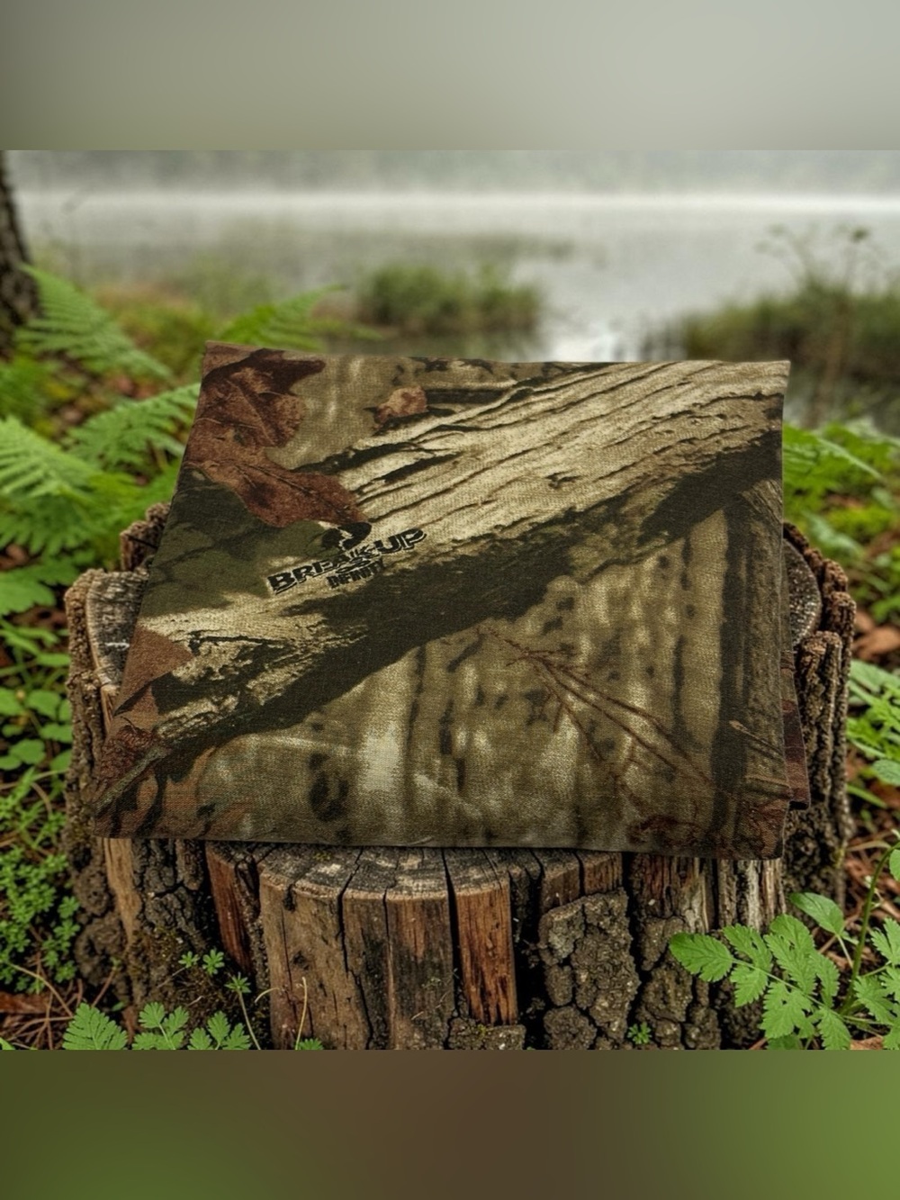 Mossy Oak Break Up Infinity Camo Pillow Case Standard Trees Leaves Brown Green